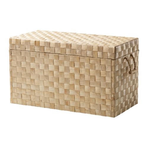 NÄSUM Baule IKEA Realizzata a mano: ogni scatola è unica.  Facile da spostare, grazie ai manici. 