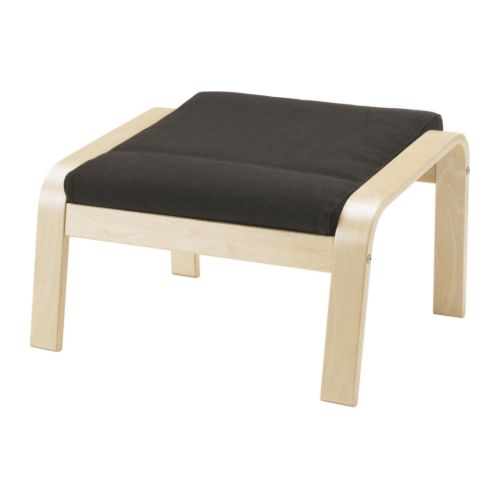 POÄNG Poggiapiedi IKEA Struttura in multistrato di betulla sagomato: un materiale molto resistente e duraturo. 
