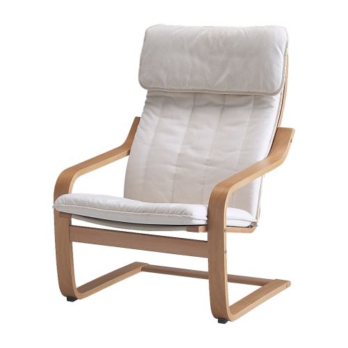 POÄNG Poltrona IKEA Il multistrato di faggio sagomato garantisce flessibilità e comfort.  Lo schienale alto garantisce un buon supporto al collo. 