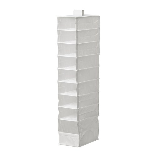 SKUBB Portatutto a 9 scomparti IKEA Grazie al nastro a strappo, si fissa in modo semplice e flessibile. 