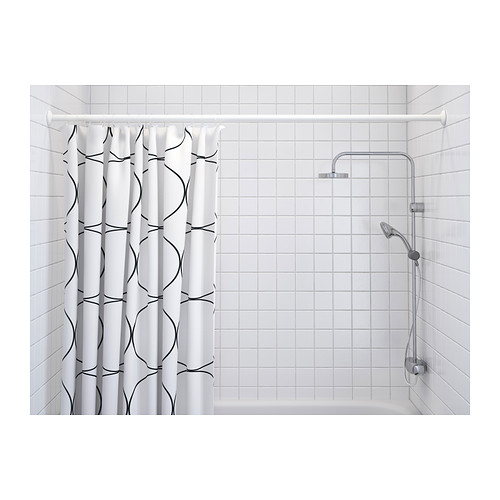 Bianco O Cromo Bianco 110 200 Cm Telescopico Tenda Doccia Bastone Binario Asta Casa E Cucina Accessori Per Il Bagno