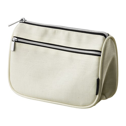 UPPTÄCKA Trousse IKEA Una trousse per tenere a portata di mano non solo cosmetici, fermagli per i capelli e simili, ma anche cavi e caricabatteria. 
