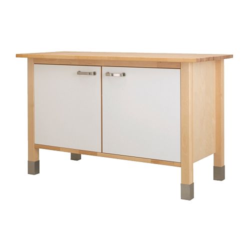 VÄRDE Mobile per lavello con piano lavoro IKEA Indipendente: facile da spostare.  Gambe regolabili: stabili anche sui pavimenti irregolari. 