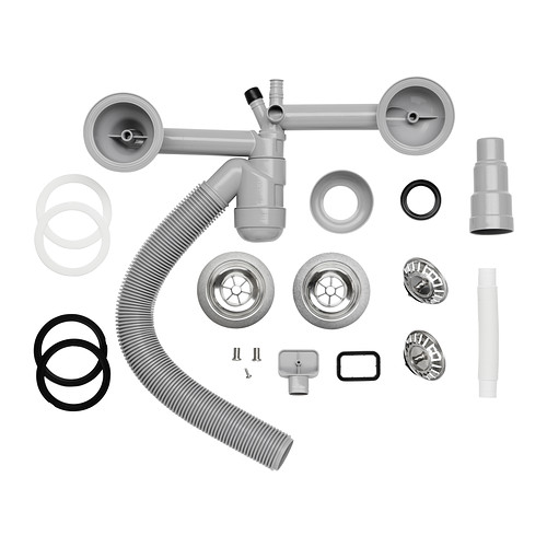 ATLANT Strainer/watertrap f dbl bowl sink IKEA