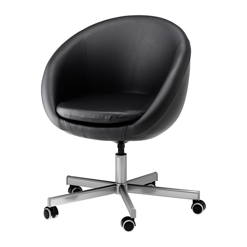 SKRUVSTA Swivel chair Idhult black IKEA