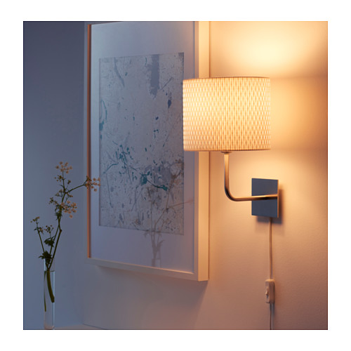 ALÄNG Wall lamp IKEA Gives a soft mood light.