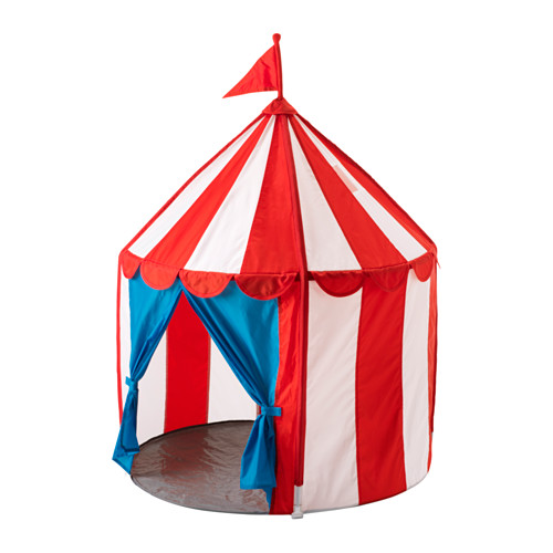 CIRKUSTÄLT Children's tent IKEA Creates a sheltered spot, a room in the room, to play or just cuddle up in.