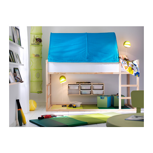 KURA Bed tent IKEA Fits the bed both in a low and a high position. A bed canopy gives privacy and creates a room-in-room feeling.