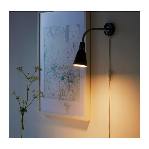 KVART Wall/clamp spotlight IKEA The lamp has got double function - you can use it as a clamp spotlight or assemble it on the wall as a wall lamp.