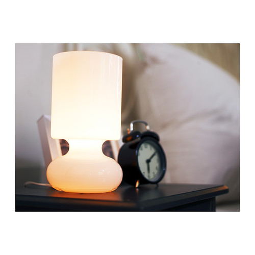 LYKTA Table lamp IKEA Gives a soft mood light.