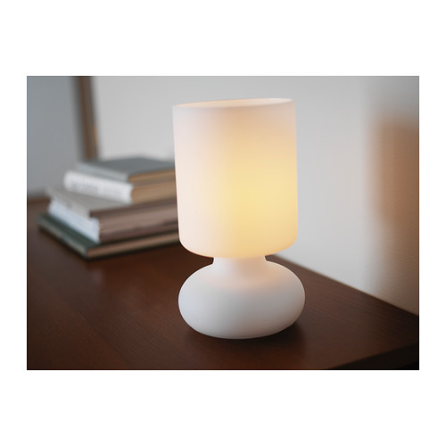 LYKTA Table lamp IKEA Gives a soft mood light.