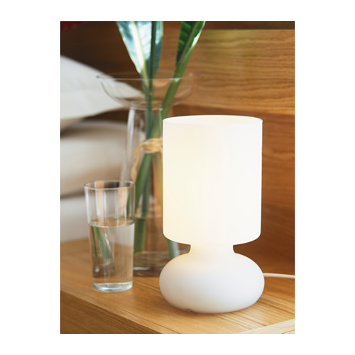 LYKTA Table lamp IKEA Gives a soft mood light.