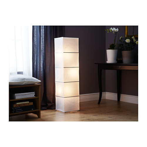 RUTBO Floor lamp IKEA You can create a soft, cosy atmosphere in your home with a paper lamp that spreads a diffused and decorative light.