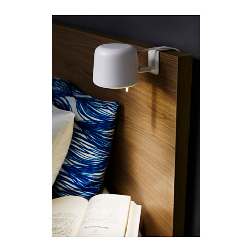 VARV Clamp spotlight IKEA Easy to attach to the headboard for reading light in your bed.