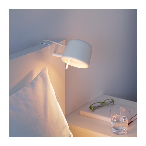 VARV Clamp spotlight IKEA Easy to attach to the headboard for reading light in your bed.