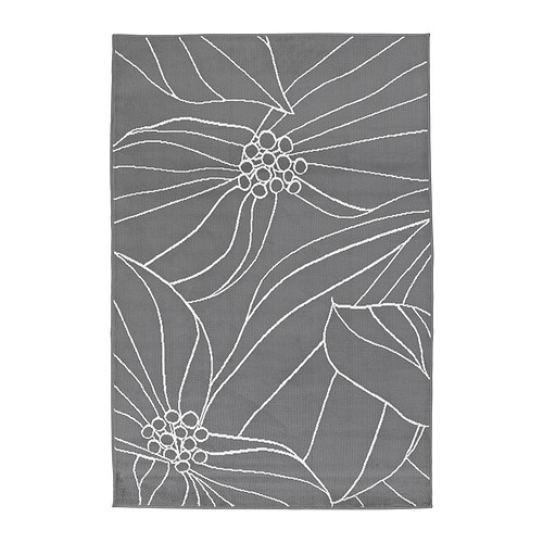 GISLEV Rug, low pile grey Length: 195 cm Width: 133 cm  