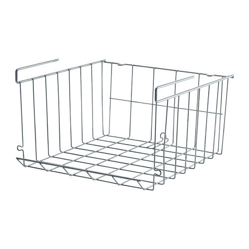 OBSERVATÖR Clip-on basket IKEA If you need more storage space, you can hang several baskets vertically from a shelf or stack them on a flat surface.