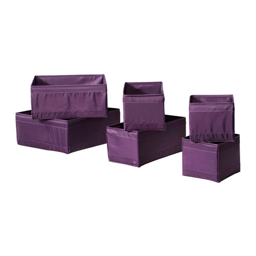 SKUBB Box, set of 6, lilac 