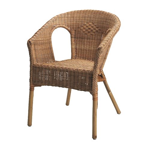 AGEN Fauteuil IKEA Handgeweven; ieder meubel is uniek.  De stoel is stapelbaar; bespaart plaats wanneer hij niet wordt gebruik. 