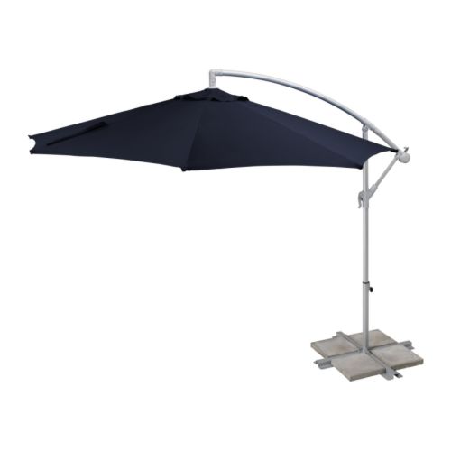 BAGGÖN Parasol, vrijhangend IKEA Goede UV-bescherming; de stof blokkeert minstens 93% van de ultraviolette straling. 