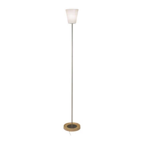 BASISK Staande lamp uplight &nbsp; Kan worden gedimd; pas de lichtsterkte naar behoefte aan.  Mondgeblazen glas; iedere lampenkap is uniek. 