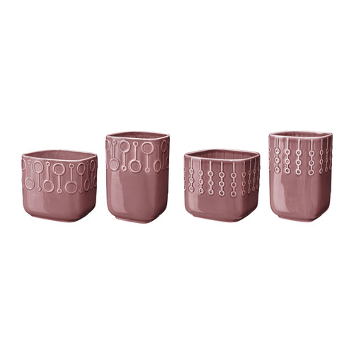 BLYGSAM Sierpot set van 2 IKEA Aan de binnenkant geglazuurd; maakt de pot waterdicht. 