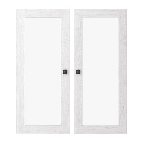 BORGSJÖ Vitrinedeur IKEA Deuren met ingebouwde demper; sluiten  langzaam en zachtjes. 