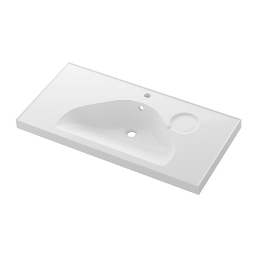 EDEBOVIKEN Wastafel 1 bak IKEA De meegeleverde sifon is buigbaar en kan daardoor makkelijk worden aangesloten op afvoer, wasmachine en droger. 