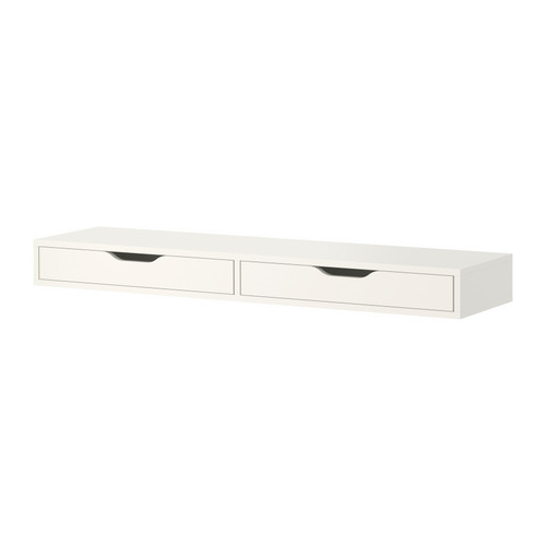 EKBY ALEX Plank met lade IKEA Het blokkeerstuk voorkomt dat de lades te ver worden uitgetrokken. 