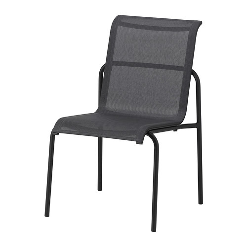 GARPEN Stoel IKEA Stapelbaar; bespaart plaats bij het opbergen of indien niet in gebruik.  Roestvrij aluminium frame; stabiel en licht. 