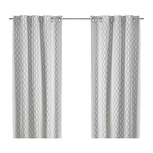 HENNY RAND Gordijnen, 1 paar IKEA Door de oogjes aan de bovenkant kan je de gordiijnen direct aan een gordijnroede hangen. 