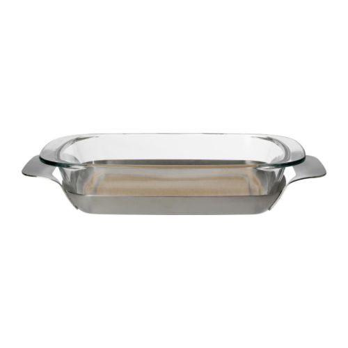 IKEA 365+ Oven-/serveerschaal met houder &nbsp; De metalen houder kan ook apart worden gebruikt voor serveren. 
