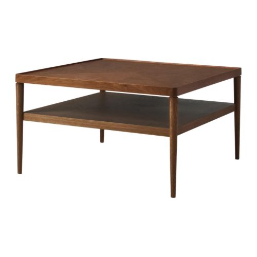 IKEA STOCKHOLM Salontafel &nbsp; Gefineerd tafelblad; slijtvast, vlekbestendig en makkelijk schoon te houden.  Aparte plank voor het opbergen van b. 