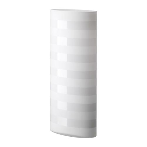 IKEA STOCKHOLM Vaas, ovaal wit
			                        &nbsp;Lengte: 26 cm Breedte: 13 cm Hoogte: 62 cm  