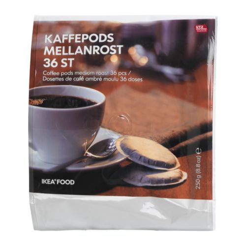 KAFFE PODS MELLANROST Koffiepads regular gebrand IKEA