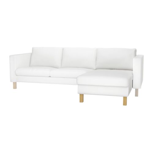 KARLSTAD Chaise longue, aanbouwdeel Blekinge wit IKEA