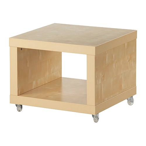 LACK Bijtafel op wielen IKEA Met wielen; makkelijk verplaatsbaar.  1 open vak voor het opbergen van bv. 