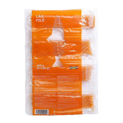 LAX FILÉ Zalmfilet, diepvries IKEA Zalm leeft in zee en in grote meren. 