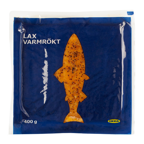 LAX VARMRÖKT Warmgerookte zalm, diepvries IKEA Het roken van vis is een manier om deze op smaak te brengen en te conserveren. 