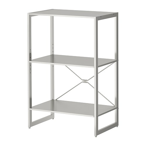 LIMHAMN Stellingkast IKEA Roestvrij staal; sterk en duurzaam oppervlak dat makkelijk schoon te houden is. 