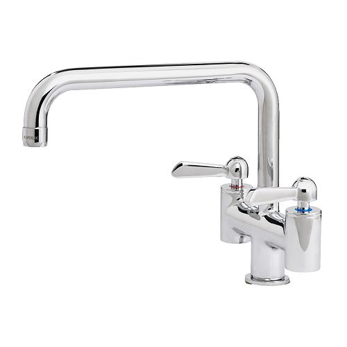 LOVIKEN Keukenmengkraan tweegreeps &nbsp; Functie voor het reduceren van de waterstroom met behoud van druk; bespaart water en energie. 