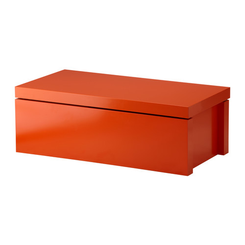 MALM Opbergmeubel &nbsp; Door de schuifdeksel blijven dingen die er bovenop staan/liggen ook op hun plaats als je hem open doet. 