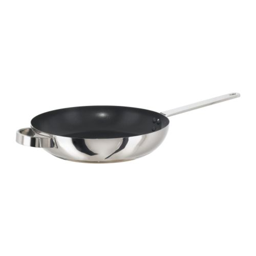 MEDALJ Hapjespan IKEA Geschikt voor alle soorten kookplaten, ook inductiekoken.  Geheel van metaal; ook te gebruiken in de oven. 