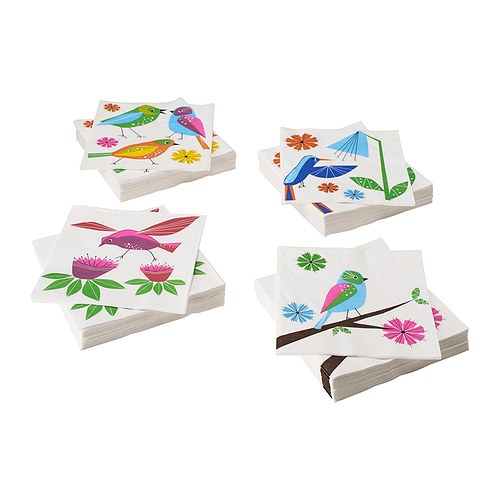 ORUBBLIG Papieren servet IKEA Het servet heeft een goed absorberend vermogen: 3-laags papier. 