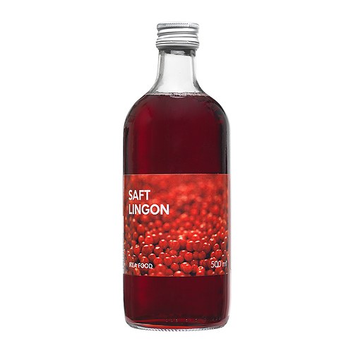 SAFT LINGON Vossenbessensiroop IKEA Vossenbessen groeien in de Zweedse oerbossen. 