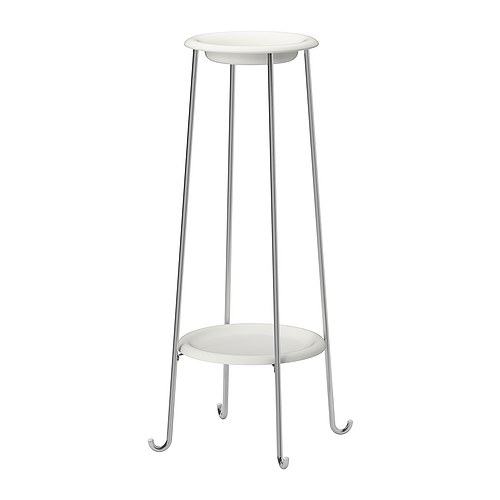 SOCKER Plantenstandaard IKEA Met een piëdestal kan je overal in huis planten neerzetten.  Uitneembare dienbladen; vergemakkelijkt het schoonmaken. 