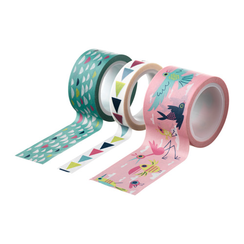 SPRUDLA Rol washi tape, set van 3 IKEA