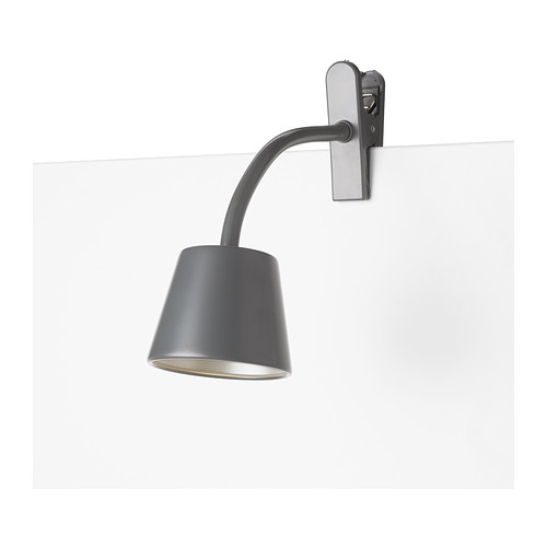 TISDAG Led-klemspot IKEA Klein en licht; eenvoudig te verplaatsen, o.  a.   praktisch voor krappe ruimtes. 