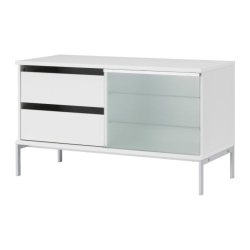 TOBO Tv-meubel IKEA De afstandsbediening werkt door glas heen; zet het volume met de deur dicht harder of zachter. 