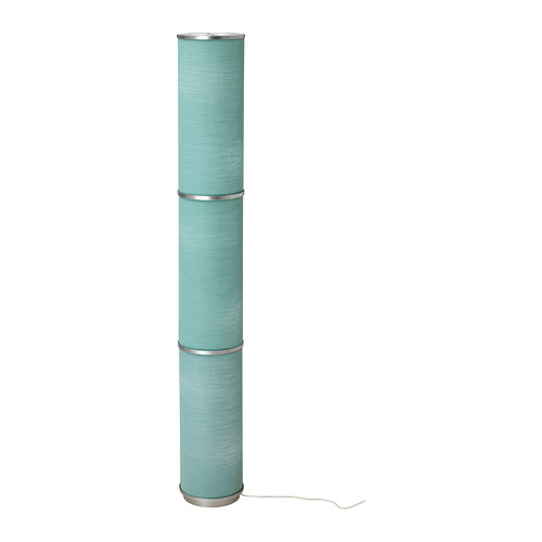 VIDJA Staande lamp IKEA Lampenkap van textiel; geeft een zacht en decoratief licht. 